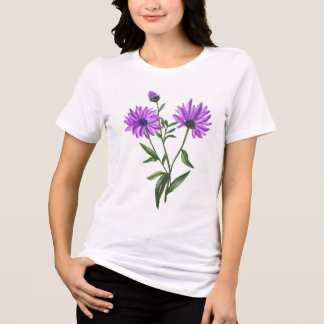 Camiseta Triblenda Belleza floreciente - Tee de leafy floral