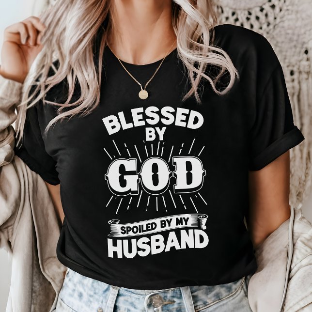 Camiseta Triblenda Bendecido Por Dios Que Mi Fe Esposa Lo Pase. (Subido por el creador)