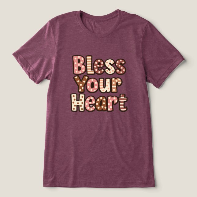 Camiseta Triblenda Bendice Tu Corazón (Diseño delantero )