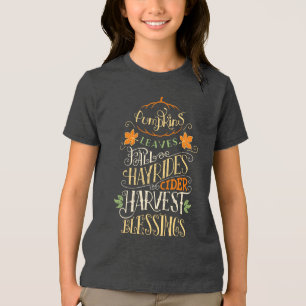 Camiseta Triblenda Bendiciones de otoño y cosecha