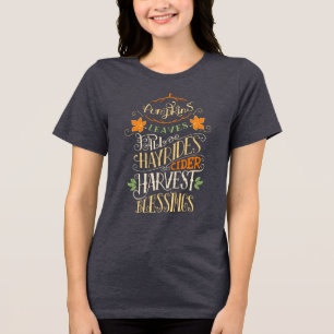 Camiseta Triblenda Bendiciones de otoño y cosecha