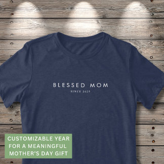 Camiseta Triblenda Bendita Mamá Día de las Madres Moderno Año Persona