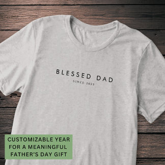 Camiseta Triblenda Bendito Día del Padre Personalizado Año Moderno Mi
