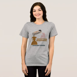 Camiseta Triblenda Benjamin Franklin Motto gris atlético