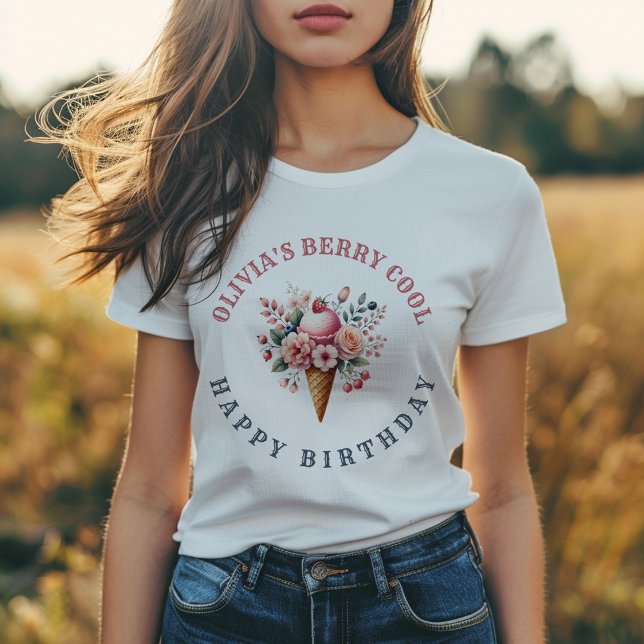 Camiseta Triblenda Berry Guay Happy Birthday Ice Cream Fiesta (Subido por el creador)