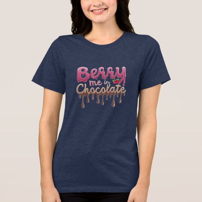 Camiseta Triblenda Berry me en chocolate (Anverso)