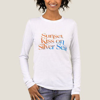 Camiseta Triblenda Beso de Atardecer en Tipografía Gradient de Mar de