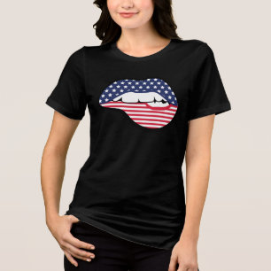 Camiseta Triblenda Besos de estrellas y franjas