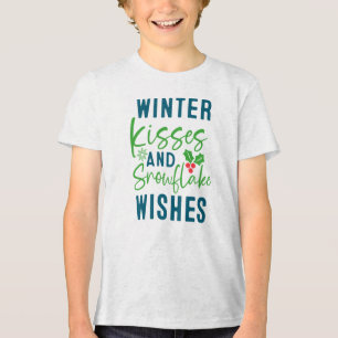 Camiseta Triblenda Besos de Invierno y Deseos de Copo de Nieve-51963 