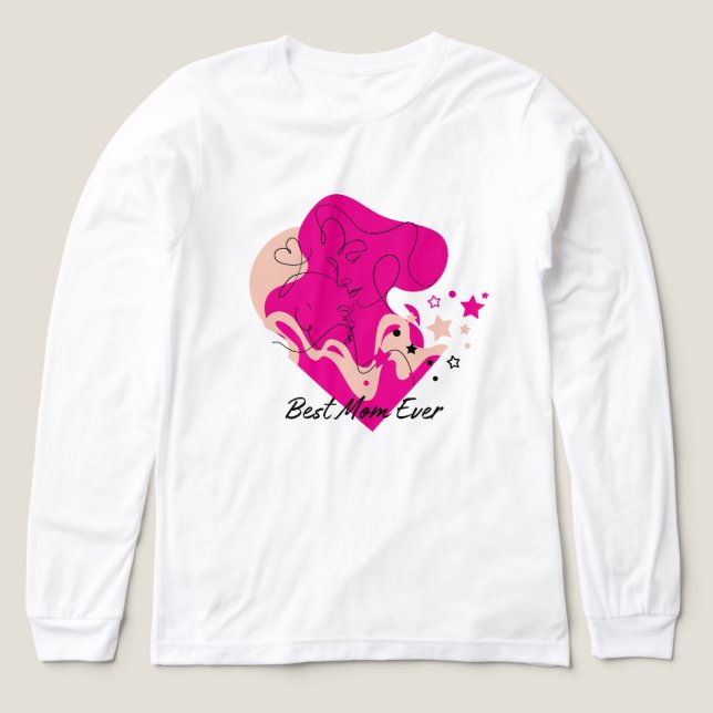 Camiseta Triblenda Best Mom Ever Colourful Design (Diseño frontal)