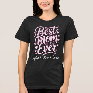 Camiseta Triblenda Best MOM Ever Personalized T-Shirt