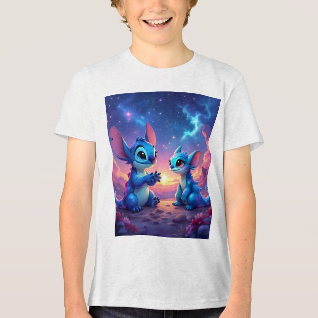Camiseta Triblenda Beste Freunde fürs Leben – Lilo & Stitch   (Anverso)