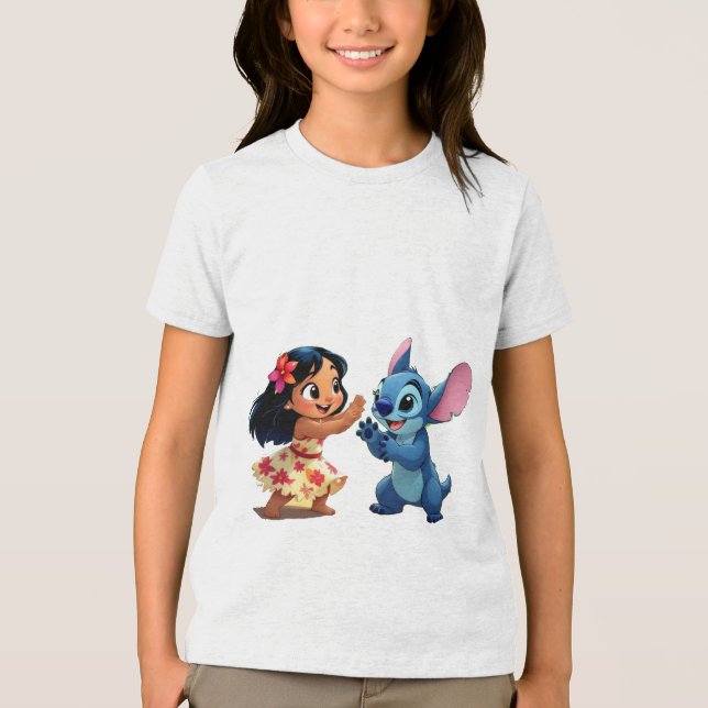 Camiseta Triblenda Beste Freunde fürs Leben – Lilo & Stitch (Anverso)