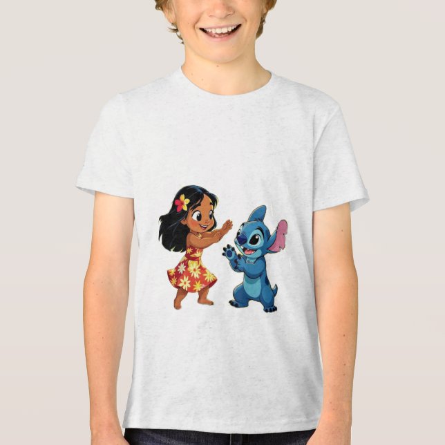 Camiseta Triblenda Beste Freunde fürs Leben – Lilo & Stitch (Anverso)