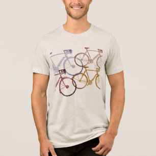 Camiseta Triblenda Bicicletas con desbordamiento gráfico