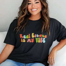 Camiseta Triblenda Bienes Raíces Es Mi Vibe Tee, Consejero, Realtor