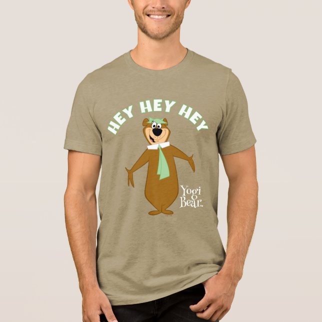 Camiseta Triblenda Bienvenida del oso Yogi (Anverso)
