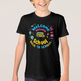 Camiseta Triblenda Bienvenido de vuelta a la escuela - Escuela divert