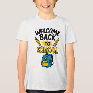 Camiseta Triblenda Bienvenido de vuelta al divertido bolso escolar de