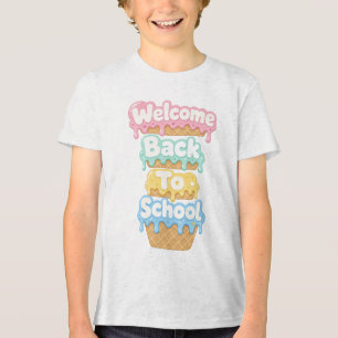 Camiseta Triblenda Bienvenidos de vuelta al Clipart escolar, Cono de