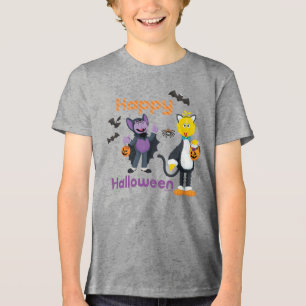 Camiseta Triblenda Big Bird and Count   Feliz Halloween