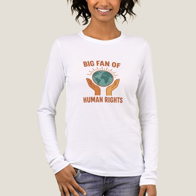 Camiseta Triblenda Big Fan of Human Rights (Anverso)
