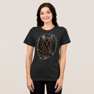Camiseta Triblenda Bigfoot bajo la luz de la luna acuarela suelta bos