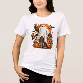 Camiseta Triblenda Bigfoot Ghost Halloween T‑Shirt