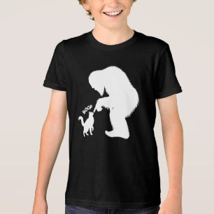 Camiseta Triblenda Bigfoot Juguetón Gato de Pelo Largo Boop