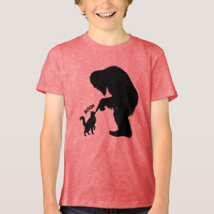 Camiseta Triblenda Bigfoot Juguetón Gato de Pelo Largo Boop