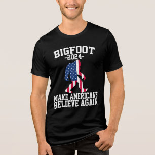Camiseta Triblenda Bigfoot Para Presidente 2024 Divertido Bigfoot