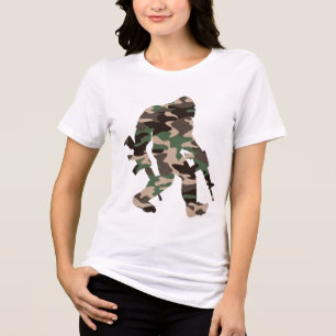 Camiseta Triblenda Bigfoot Sasquatch Camuflaje