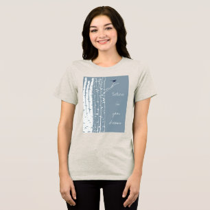 Camiseta Triblenda Birch Trees Bird