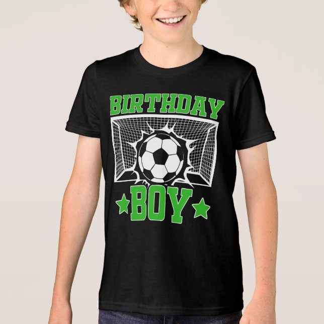 Camiseta Triblenda Birthday Boy Soccer Shirt – Cool Football (Anverso)