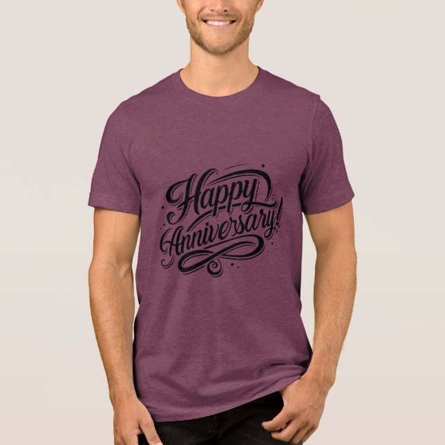 Camiseta Triblenda Birthday Typography Sayings (Anverso)