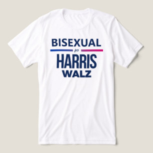 Camiseta Triblenda Bisexual para Harris Walz