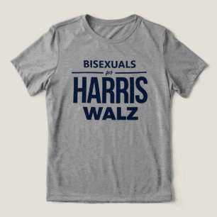Camiseta Triblenda Bisexuales para Harris Walz