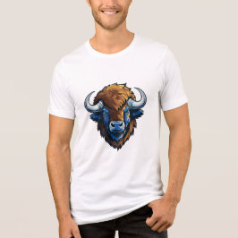 Camiseta Triblenda bisonte de cuernos grandes