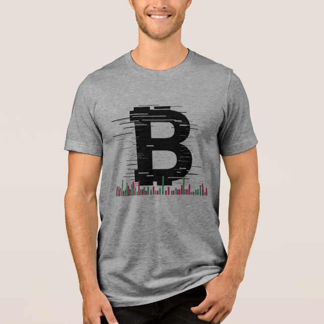 Camiseta Triblenda Bitcoin Volatility Candlestick Chart Crypto Tradin (Anverso)