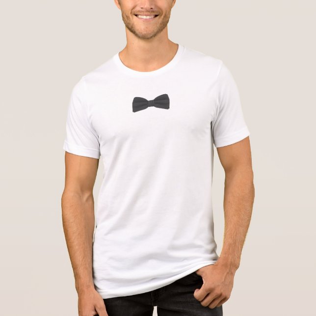 Camiseta Triblenda Black Bow Tie – Classic Formal Fashion (Anverso)