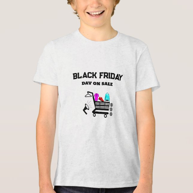 Camiseta Triblenda Black Friday Shopping Rush (Anverso)