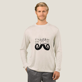 Camiseta Triblenda Black Funny Humor I Mustache
