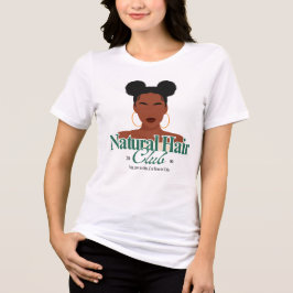 Camiseta Triblenda Black Hair "Space Buns" Hairstyle Custom T-Shirt