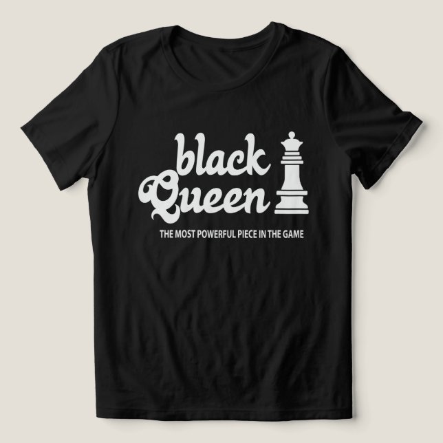 Camiseta Triblenda Black Queen Power T-Shirt – Rule the Board (Diseño delantero )