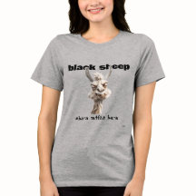 Black Sheep Llama  Tri-Blend Shirt