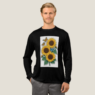 Camiseta Triblenda Black T shirt with yellow followers