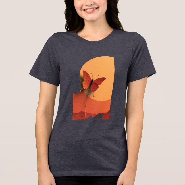 Camiseta Triblenda Bleeding Wings Fragile Freedom The Cost of Flight  (Anverso)