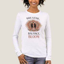 Camiseta Triblenda Bloom del balance de aliento - Arte de yoga del so