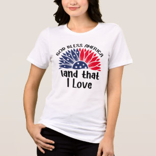 Camiseta Triblenda Bloom patriótico