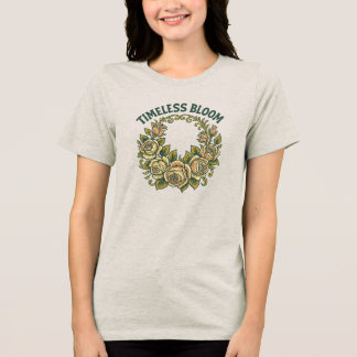 Camiseta Triblenda Bloom sin tiempo - Retro Floral Vintage